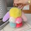 Chic 15cm Rabbit Fur Keychain for Bags & Gifts ATHLEXES