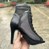 Hollow Mesh Peep Toe Stilettos: Summer High Heel Fashion ATHLEXES