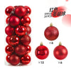 Charming 24pcs Mini Christmas Ball Ornaments Set ATHLEXES