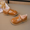 Charming Heart Princess Leather Flats for Kids ATHLEXES