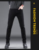 Korean Style Black Slim Fit Jeans for Men ATHLEXES
