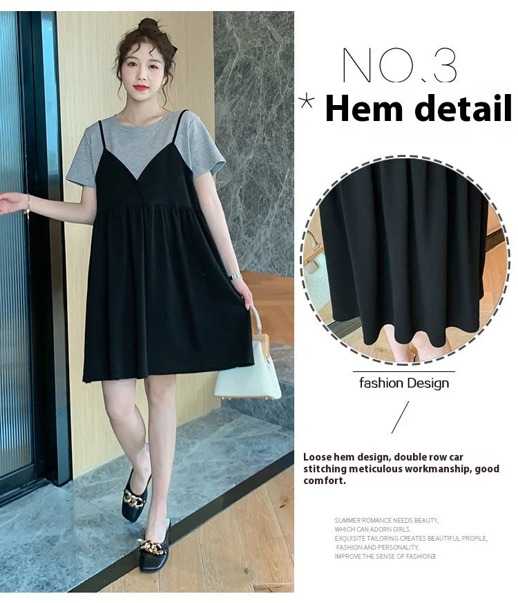 Chic Maternity Summer Dress with Halter Neck ATHLEXES
