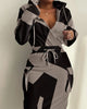 Plaid Hoodie Dress with Drawstring Detail ATHLEXES