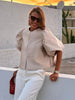 Elegant Puffy Sleeve Blouse for Women 2025 Summer Tops ATHLEXES