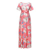 BloomEase Floral Maternity Maxi Dress ATHLEXES
