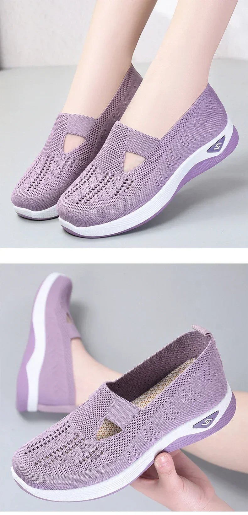 New arrival Summer New Comfort Casual Women's Shoes Fashion Soft Sole Breathable Hollow Out Flat Shoe for Women Zapatos De Mujer ATHLEXES