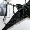 Sexy Lingerie Set Bow Bra Black Temptation Four Piece Set ATHLEXES