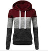 Tricolor Chic Women's Graphic Hoodie Sweatshirt ATHLEXES