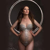 GoddessGlow Maternity Rhinestone Jumpsuit Dress ATHLEXES
