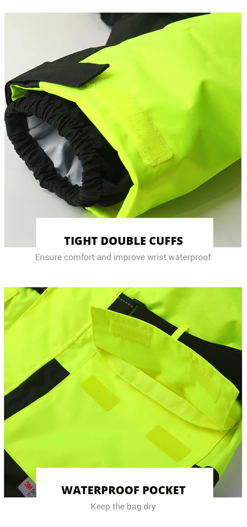 Reflective Waterproof Motorcycle Raincoat Suit ATHLEXES