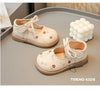 Charming Floral Mary Jane Low Heel Princess Shoes ATHLEXES
