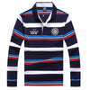 TACE&SHARK Premium Striped Long Sleeve Polo Shirt ATHLEXES