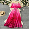 Gradient Luxe Off Shoulder Maxi Dress ATHLEXES