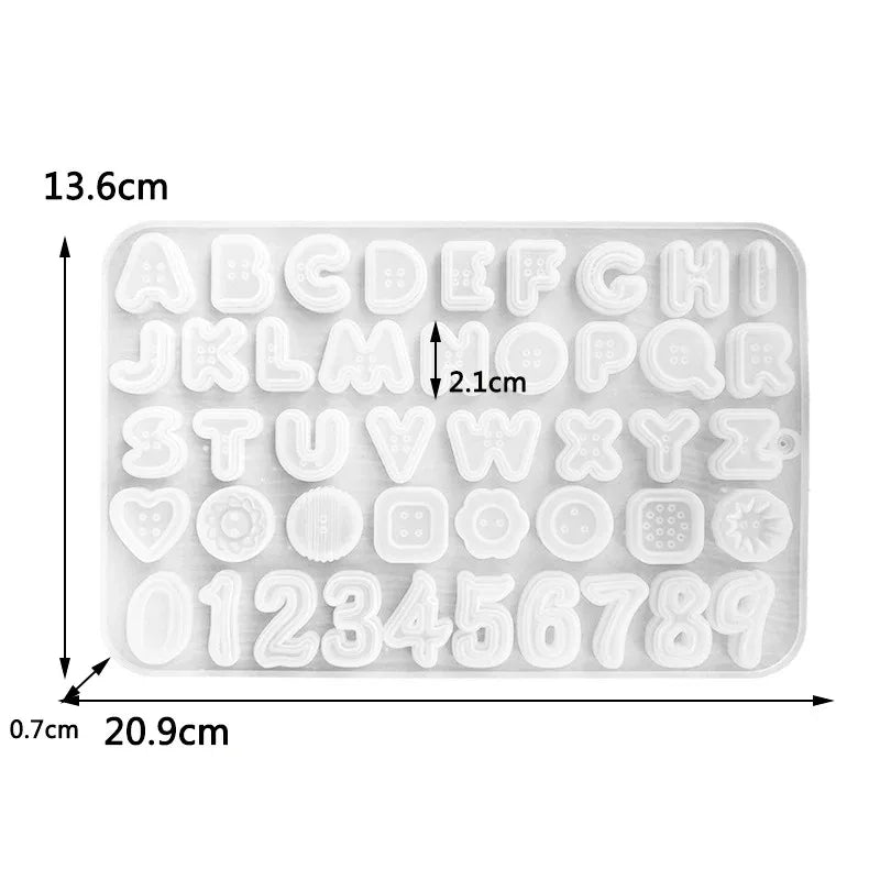 ChicLetter Epoxy Resin Mold for Custom Jewelry ATHLEXES