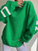 ChicStreet Trendy Oversized Letter Hoodie ATHLEXES