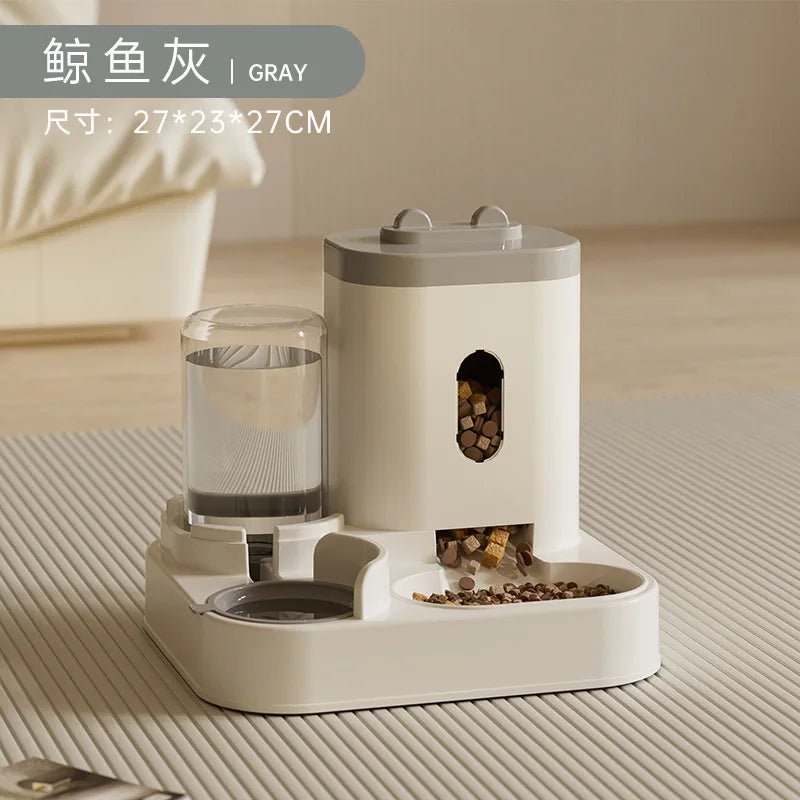 New Pet Cat Large Capacity Water Dispenser Dry Wet Separation for Automatic Feeder Drinking Water Supplies Food Container ATHLEXES