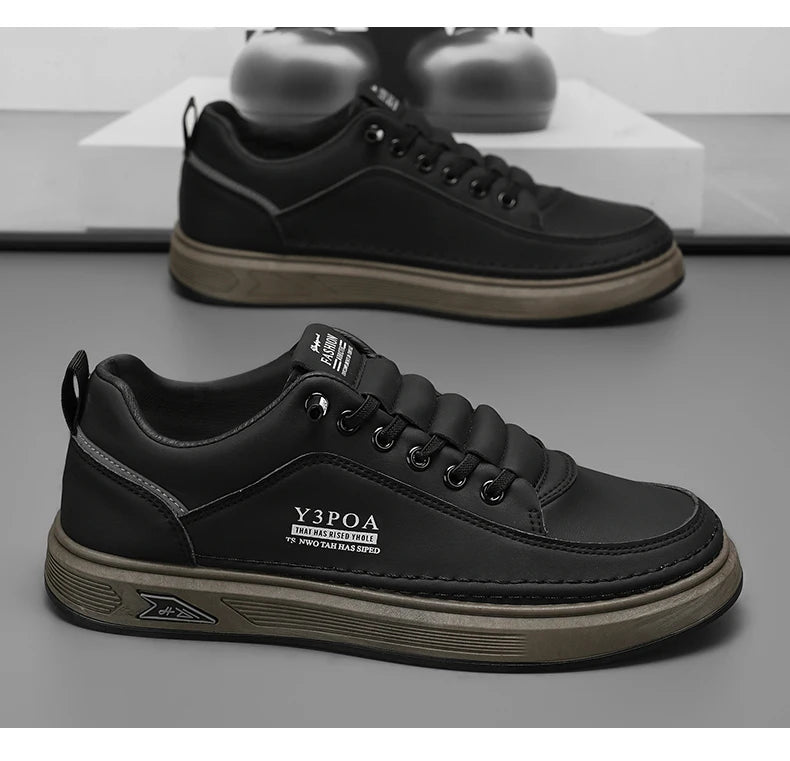 BreatheEasy Leather Casual Sneakers for Men ATHLEXES
