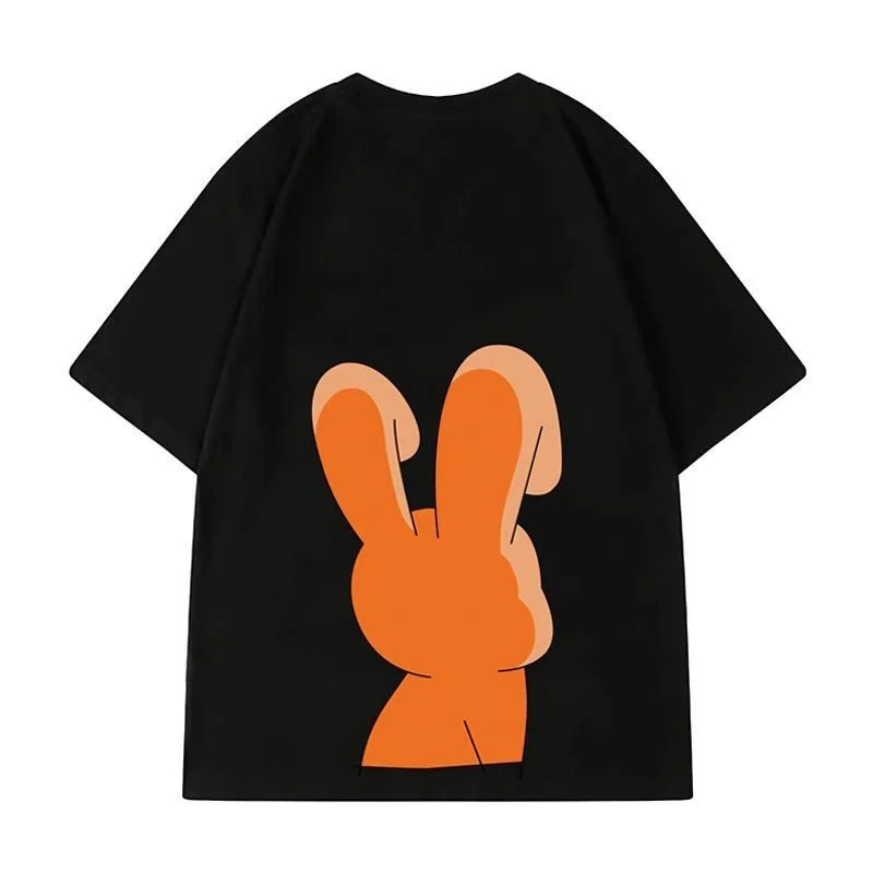 ZAZOMDE Retro Cartoon Tiger Oversized Tee ATHLEXES