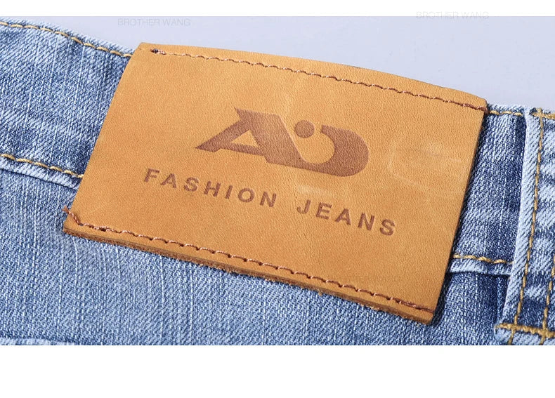 Light Blue Slim Fit Stretch Jeans for Men ATHLEXES