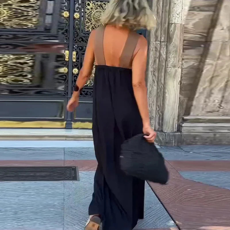 Coastal Breeze Off Shoulder Color Block Dress ATHLEXES