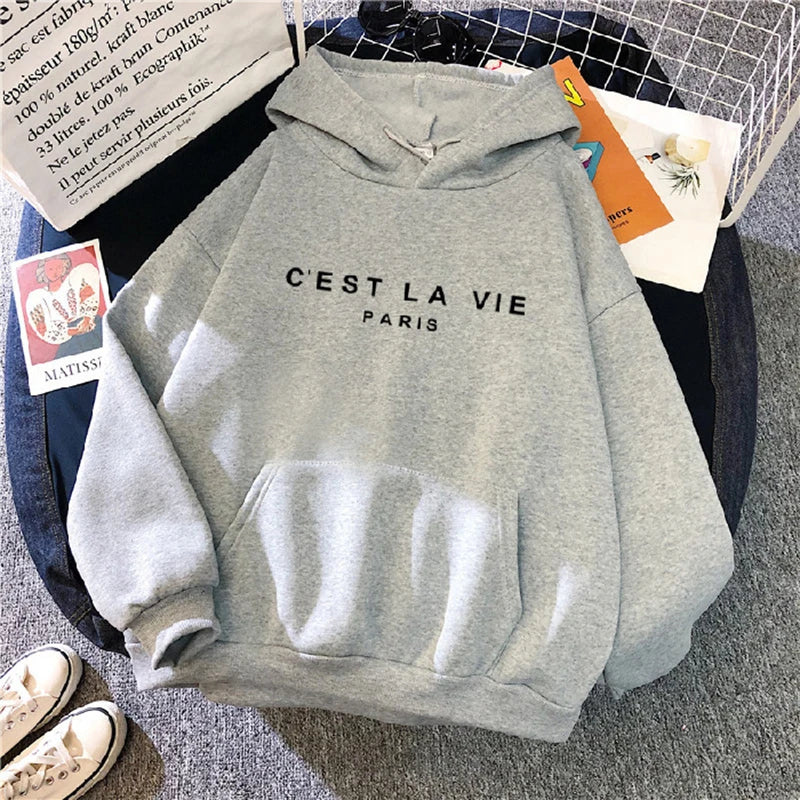 Chic Spring Loose Fit Hoodie for Women ATHLEXES
