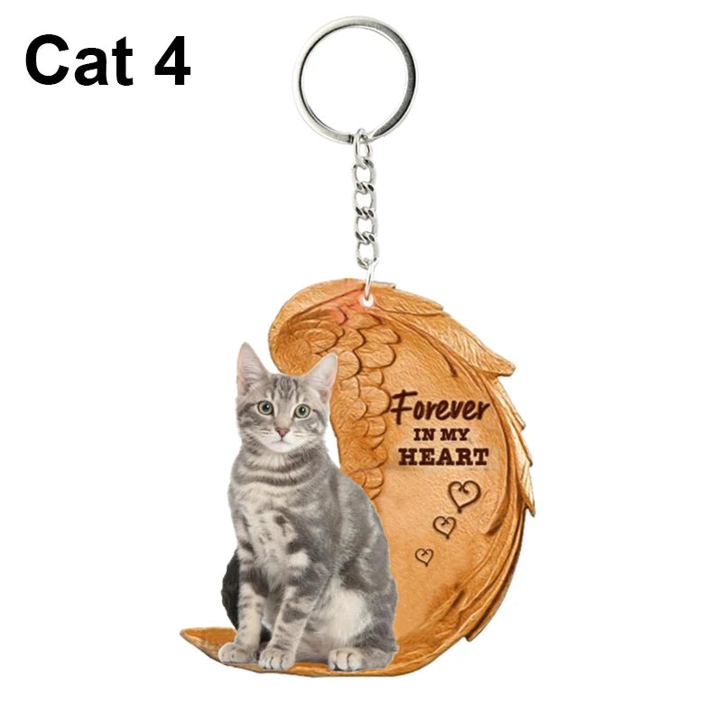 Heartfelt Dog Angel Pendant Keychain ATHLEXES