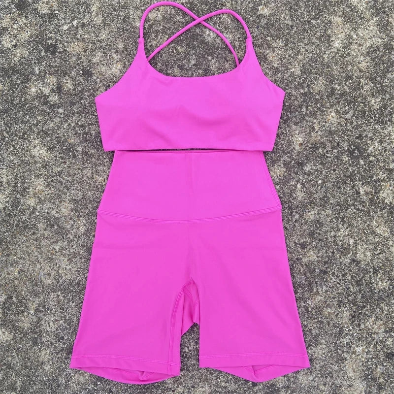 Athletic Comfort Yoga Set with Cross Straps ATHLEXES