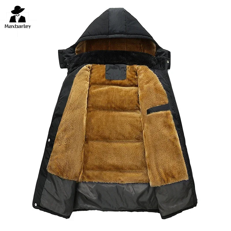 Luxury Windproof Down Jacket with Detachable Hood ATHLEXES