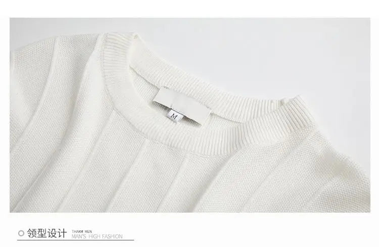 Korean Business Casual Summer Knit T-Shirt for Men ATHLEXES