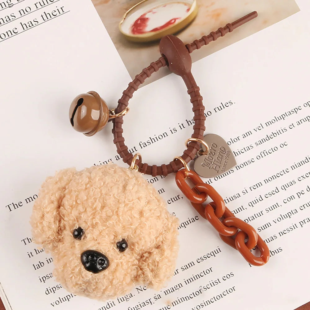 Plush Poodle Keychain Charm for Stylish Accessories ATHLEXES