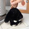 Chic 15cm Rabbit Fur Keychain for Bags & Gifts ATHLEXES