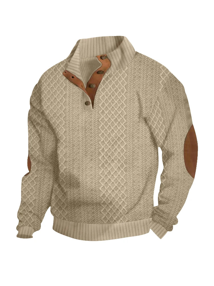 Euro Code Casual Jacquard Knitted Sweater ATHLEXES