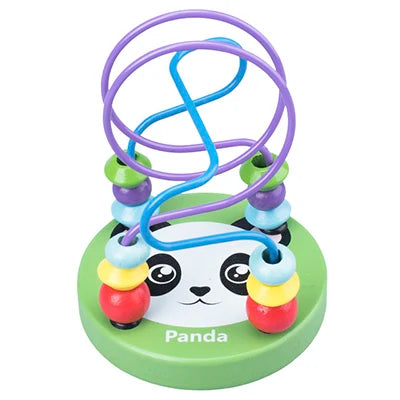 Montessori Wooden Roller Coaster Bead Maze for Toddlers ATHLEXES