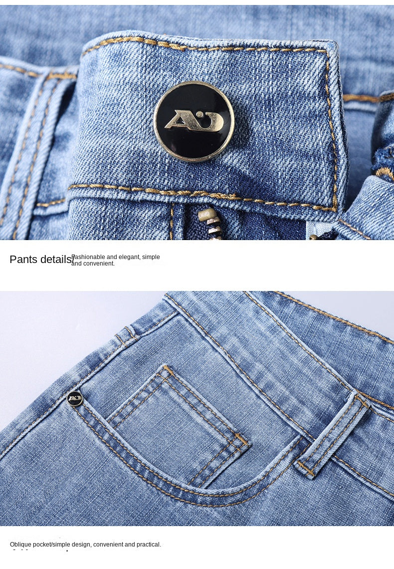 Luxury Classic Slim Fit Stretch Denim Jeans ATHLEXES
