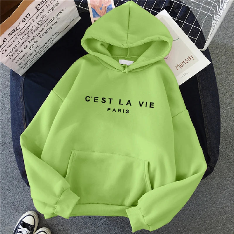 Chic Spring Loose Fit Hoodie for Women ATHLEXES