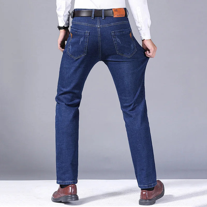 2024 Elite Stretch Loose Fit Denim Trousers for Men ATHLEXES