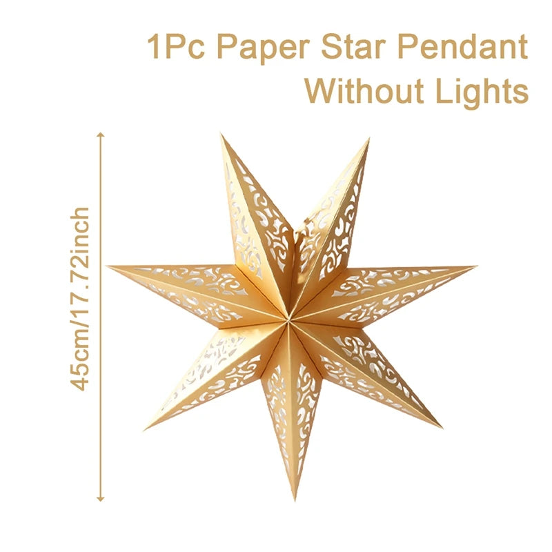 Eid Star Pendant: 30-75cm Festive Decor 2025 ATHLEXES