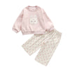 Floral Bunny Hoodie and Trousers Set for Girls ATHLEXES