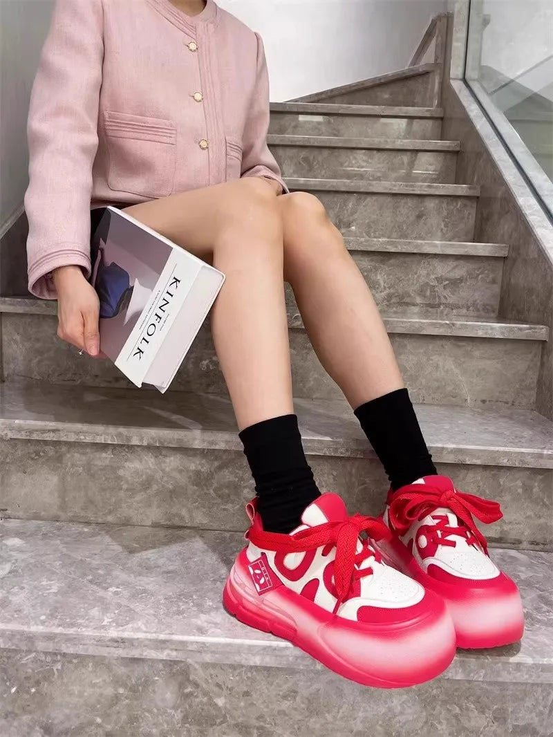 PandaStyle Luxe Leather Sneakers for Women ATHLEXES