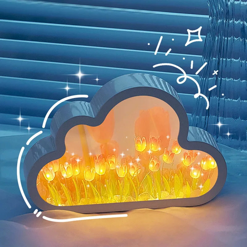 Tulip Glow LED Night Light for Dreamy Bedrooms ATHLEXES