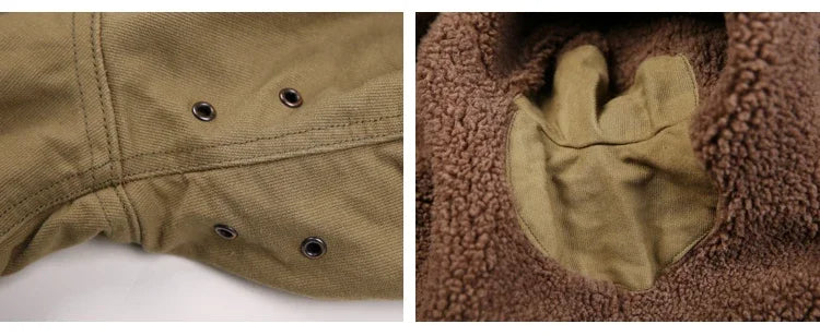 NON STOCK USN N-1 Military Style Warm Coat with Sherpa Lining ATHLEXES