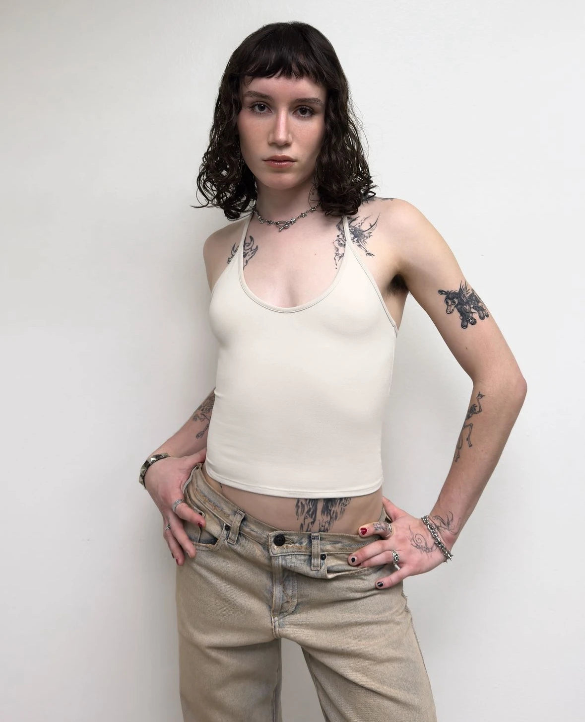 Retro Distressed Low-Waist Straight Jeans ATHLEXES