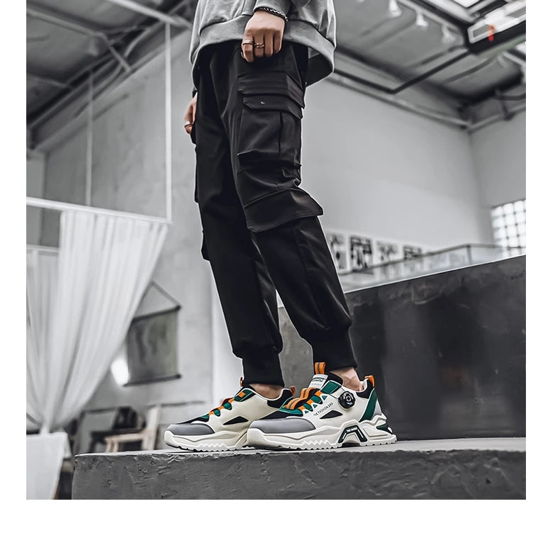 Korean Style Rotating Buckle Sports Sneakers ATHLEXES