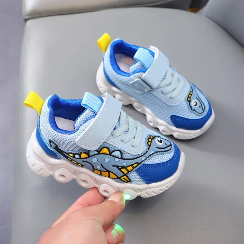 GlowStep Kids LED Cartoon Sneakers ATHLEXES