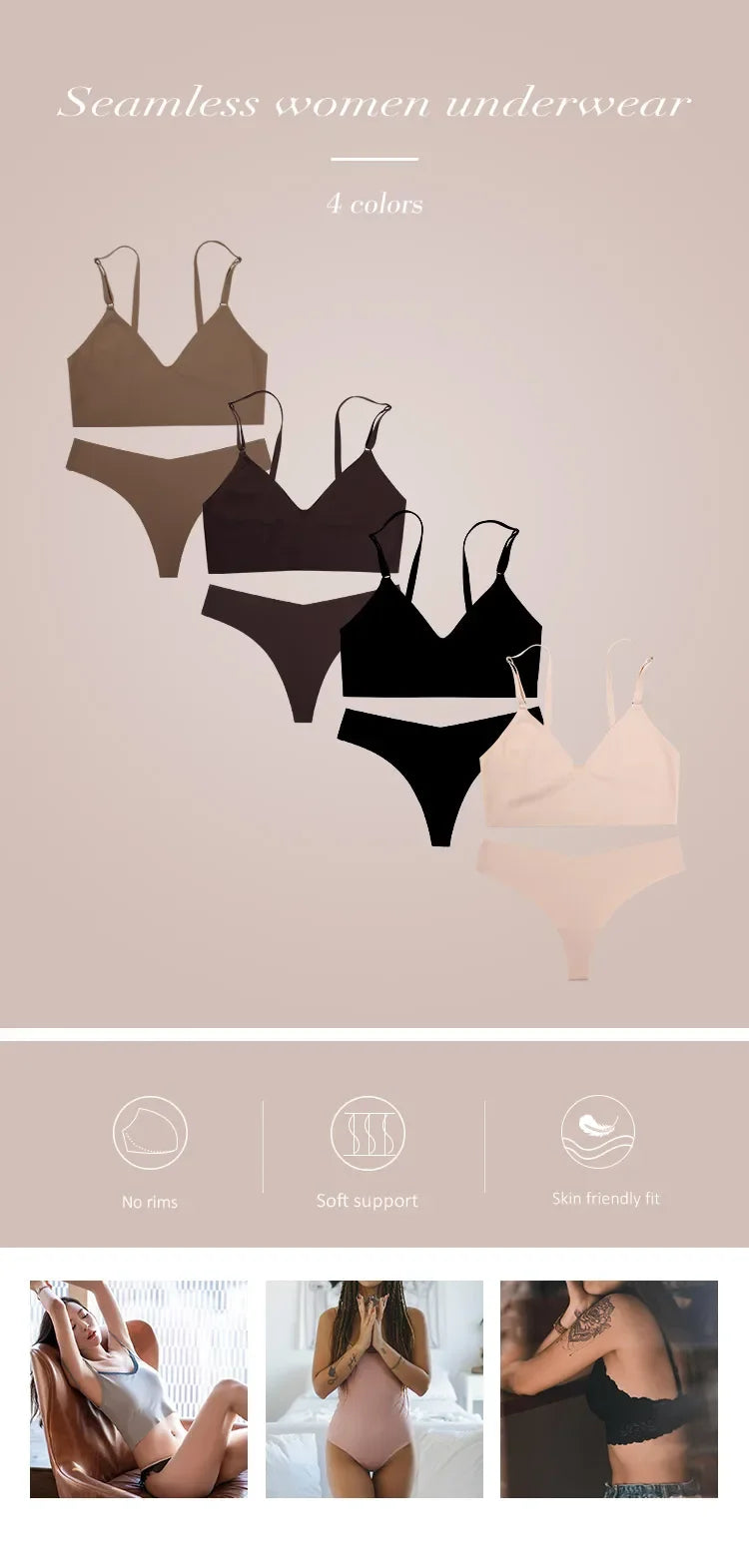 SilkTouch Seamless Bra and Briefs Set ATHLEXES