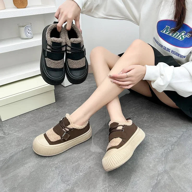 CozyFur Luxe Winter Lace-Up Sneakers ATHLEXES