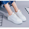 Blossom Breeze Chic White Lace-Up Sneakers ATHLEXES