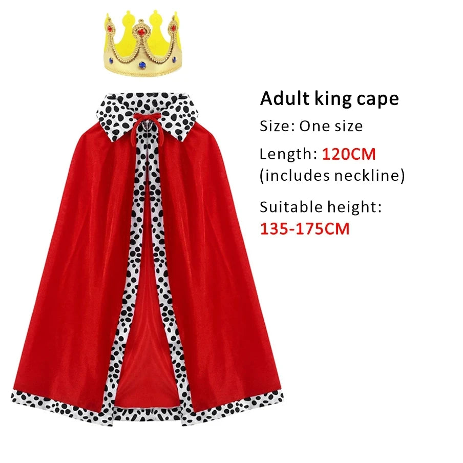 Royal Prince King Costume with Cloak & Crown ATHLEXES