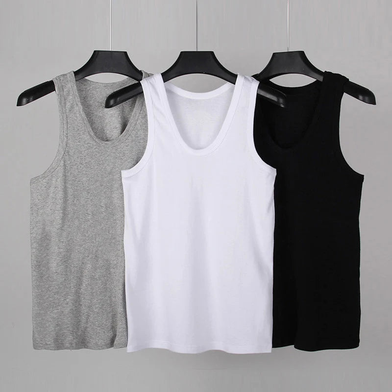 Men's Cotton Slim Fit Casual Fitness Vest ATHLEXES