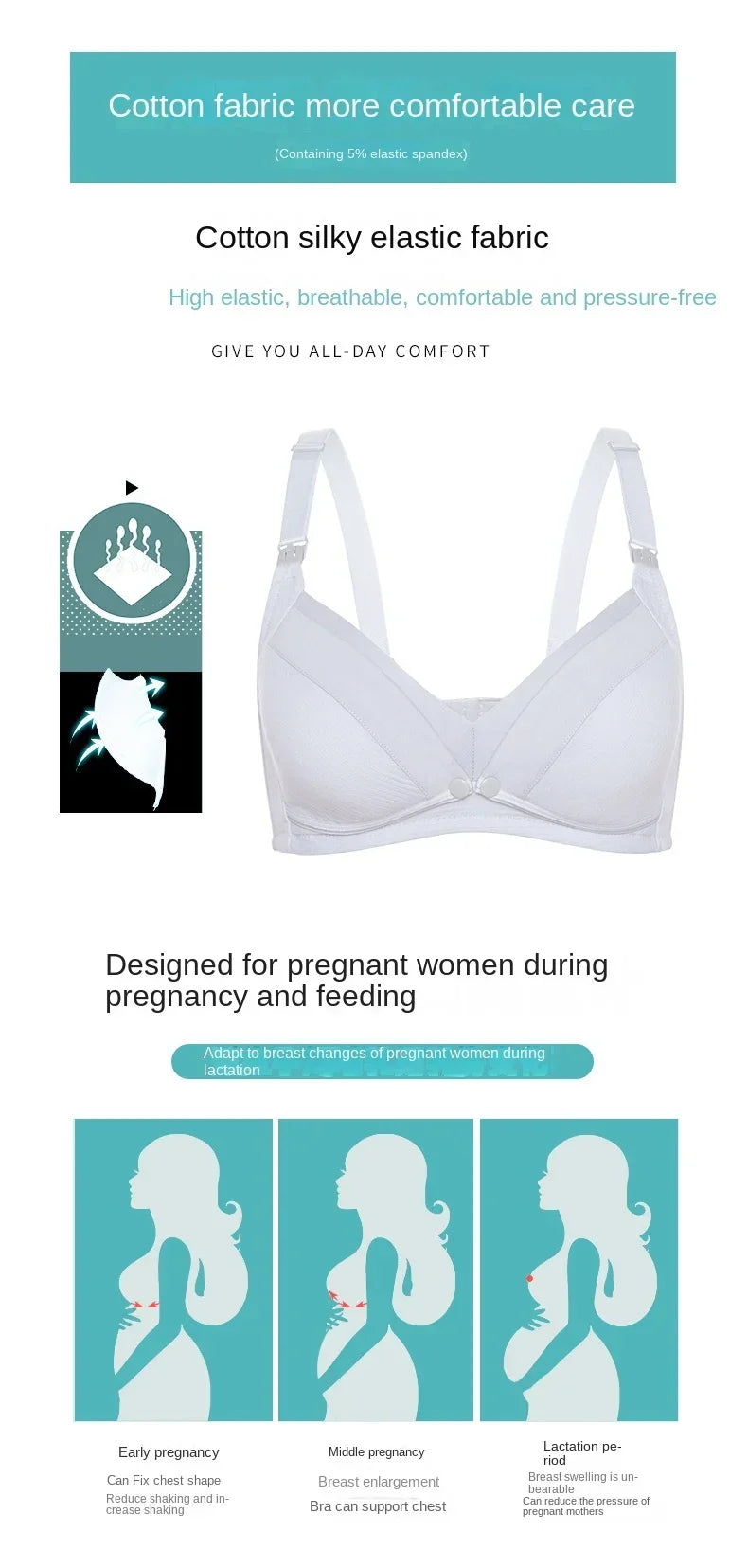 MommyComfort Wire-Free Nursing Bra ATHLEXES